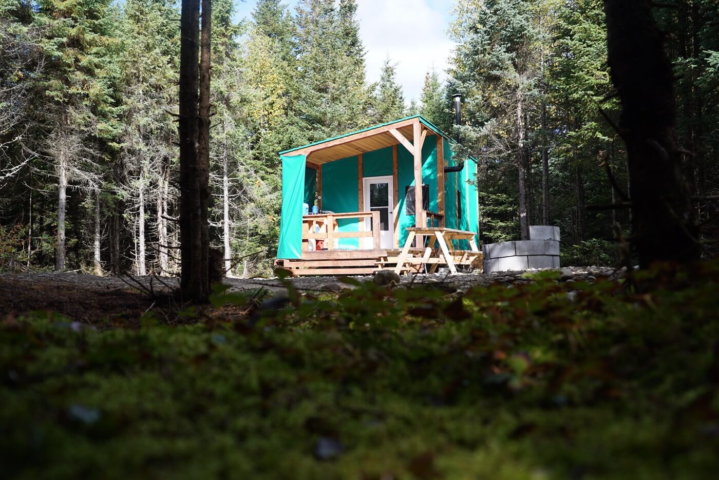 Un chalet sur un terrain de la Zec Batiscan-Neilson